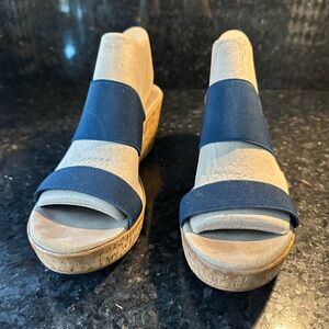 Charleston she Company Sandals. 3” wedge heel.